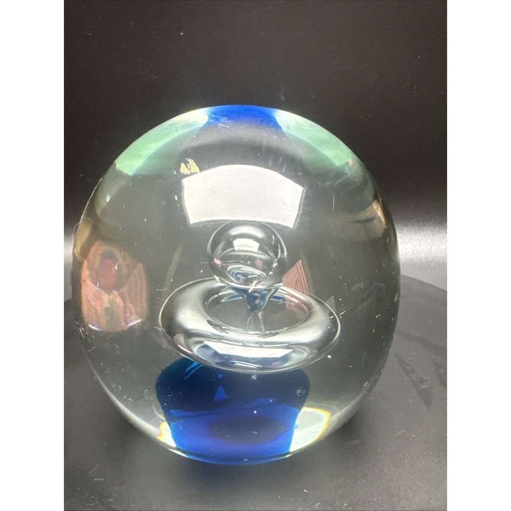 Magnum Cobalt Controlled Bubble Toroid & Bubble Paperweight